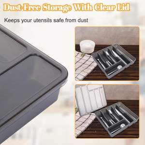 Organisateur de couverts en plastique moulé par injection pour comptoir de cuisine, grande capacité, durable, écologique, vente en gros, nouveauté - Product Image 5