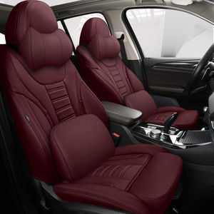 Fundas <span class=keywords><strong>de</strong></span> Asiento <span class=keywords><strong>de</strong></span> Coche <span class=keywords><strong>de</strong></span> Cuero Nappa Premium con Patrón <span class=keywords><strong>de</strong></span> Grano Original para Cinco Asientos y Todos los Conductores - Product Image 2