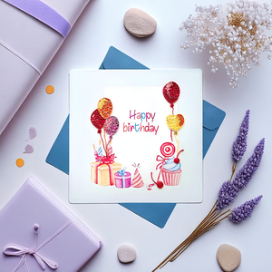 การ์ดอวยพรกระดาษเวียดนามที่ไม่เหมือนใครการ์ดอวยพรวันเกิดลายดอกไม้นูน3D สำหรับเป็นของขวัญ - Product Image 4