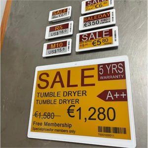 Can Custom Double <b>Screen</b> Electronic Price Tag 10.2 Inch Electronic <b>Door</b> Sign Esl Intelligent Change Price Electronic Label Shelf - Product Image 1