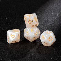 Regalo Ideal para Fanáticos de Juegos de Rol, Juego de Dados Poliédricos de Acrílico Transparente, Juego de Dados de Regalo para Jugadores, para Juegos de Mesa