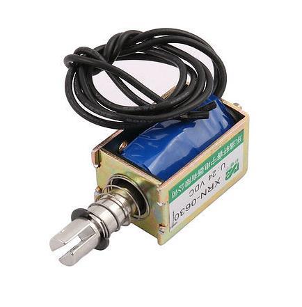 YOINNOVATI XRN-0630T DC24V/DC12V 1.3A 10mm Push Pull Type Frame Solenoid Electromagnet Magnet