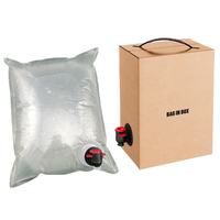 Bolsa Doypack Personalizable de Material de Grado Alimenticio (BIB Bag Box) con Cierre de Cremallera, Boquilla Sellable, Asa y Resistente al Agua para Cerveza y Agua Mineral