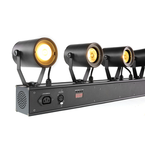 Casamento Evento Mesa Lobby 6*10w COB Branco Quente 2700K com Filtro de Geada Removível Estágio Tingimento 60W <span class=keywords><strong>Led</strong></span> Holofotes Bar - Product Image 4