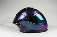 Casco de motocicleta abatible de cara completa ABS con visera doble, cierre doble D, luces traseras con Sensor inteligente de liberación rápida, aprobado por el DOT