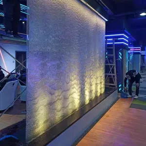 Hoge Kwaliteit Stalen Gaas Watergordijn Indoor Waterval Scherm Fontein Partitie Decoratie