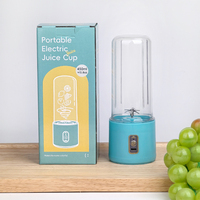 Mixeur-presse-agrumes électrique portable en plastique, rechargeable par USB, en acier inoxydable, pour usage domestique et extérieur, pour smoothies et jus de fruits