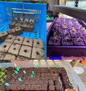 เครื่องทำบล็อกดินโลหะ 4 ช่อง พร้อมฝาครอบบล็อกเมล็ดพันธุ์แบบเปลี่ยนได้ |   เครื่องกดดินทำก้อนด้วยมือสำหรับเพาะเมล็ด - Product Image 6