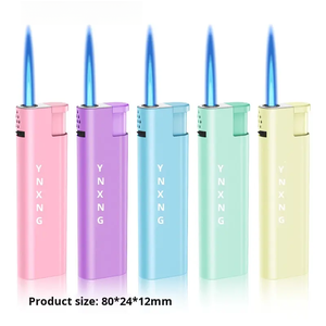 Briquet à gaz butane haut de gamme en métal, coupe-vent, rechargeable, portable, authentique, épaissi, durable et jetable - Product Image 2