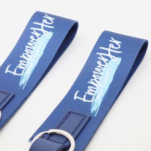 Custom Women Empowerment Events Souvenir Personalized Sublimation Printed Logo Short <b>Lanyards</b> Polyester Lulu Keychain <b>Lanyards</b> - Product Image 4