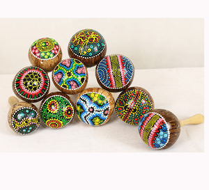 hot selling indonesian coconut shell sand hammer orff percussion