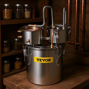 Kit de brassage maison Vevor Distiller 5 Gal 19L en acier inoxydable avec tube en cuivre - Product Image 2
