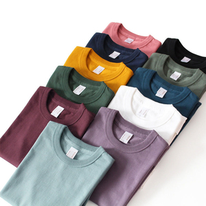 Logo personnalisé imprimé 300GSM T-shirts lourds pour hommes 100% coton, coupe normale Streetwear vierge de haute qualité - Product Image 2