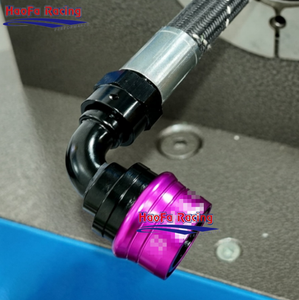 Phụ kiện đầu nối ống nhanh tháo, mạ anodize nhôm, góc thẳng 45, 90, 180 độ, loại Dash 4, 6, 8, 10, 12, 16, có logo thương hiệu - Product Image 2