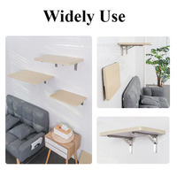 Support mural pliable en acier inoxydable robuste de 8/10/12/14 pouces pour table de travail