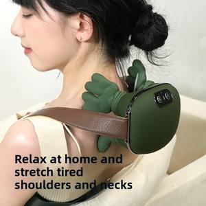جهاز تدليك الرقبة والكتف بتصميم يحاكي اليد البشرية لتخفيف الألم واسترخاء العضلات، مع خاصية التدفئة بالأشعة تحت الحمراء وتدليك عميق، منفذ Type-C - Product Image 2
