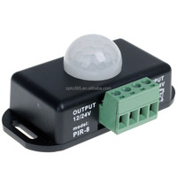 Sensitivitas Tinggi 12-24V Sensor PIR Lorong Tangga Pengontrol Gerak Sakelar Lampu yang Dapat Disesuaikan Kontrol Nyala Mati Pencahayaan Koridor
