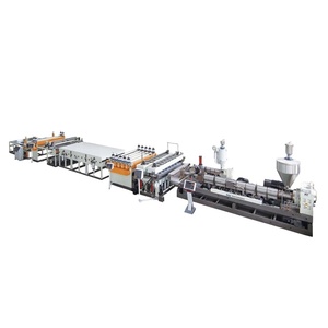 PC <strong>Polycarbonate</strong> Waved Hollow Soild Corrugated Plastic Sheet Extruder Production Line - Product Image 1