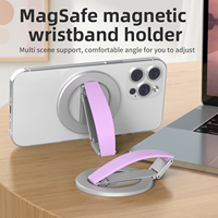 Support magnétique flexible en alliage d'aluminium Q5-A et support de téléphone – Portable, hauteur réglable, base rotative pour bureau/lit