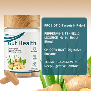 Cápsulas para la Salud Intestinal con Probióticos, Cúrcuma y Aloe, Alivio de la Hinchazón, Apoyo Digestivo, Gran Venta - Product Image 4