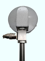 Termometer Dial Industri Bimetalik 0-100 Derajat Celcius 100mm dengan Pemasangan di Bawah