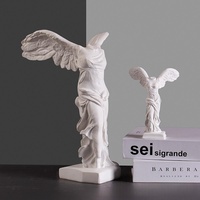 Statue de la déesse de la victoire ailée en résine, figurine grecque, réplique classique, sculpture de table, décoration artistique pour la maison