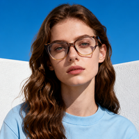 Monture de lunettes en acétate de luxe, montures en acétate de cellulose de haute qualité, montures de lunettes œil-de-chat en acétate, monture optique en TR90