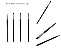 Faucille ombre à paupières brosse pour sourcils outil de maquillage faucille Eyeliner brosse bord liquide Oblique Angle brosse à sourcils