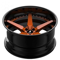 722auto Jantes forgées en 2 pièces pour voitures de course 5x114.3 5x120 5x112 4x100 Jantes en alliage forgées sur mesure à déport profond pour BMW Audi