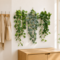 Plantes de fougère artificielles réalistes, fabriquées à la main; buisson de verdure synthétique en plastique pour