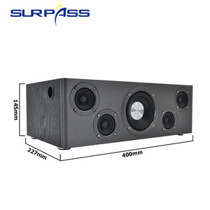 Amplificateur mural Hi-Fi AH110 110W avec caisson de basses, enceintes Bluetooth en bois pour home cinéma, <span class=keywords><strong>TV</strong></span>, karaoké, son profond et puissant - Product Image 6