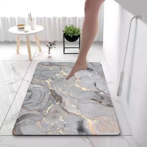 Alfombra de Baño Rectangular Jiao Zhi Yuan, Diseño de Mármol de Tierra de Diatomeas, Antideslizante, para Momentos de Relajación en el Baño - Product Image 2