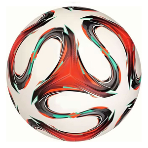 ฟุตบอลอาฮีร่า ขนาด 5 สำหรับการฝึกซ้อมและแข่งขัน น้ำหนักเบา ทนทาน ผลิตจากวัสดุ PU คุณภาพสูง เย็บด้วยเครื่องจักร เป็นมิตรต่อสิ่งแวดล้อม พร้อมโลโก้สั่งทำได้ - Product Image 2