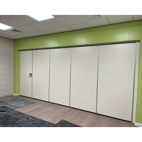 Solutions de diviseur de pièce dynamique avec porte d'écrans du sol au plafond et cloisons pliables