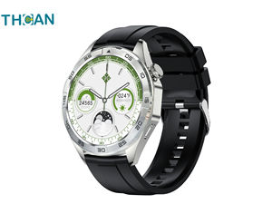 สมาร์ทวอทช์กันน้ำหน้าจอสัมผัสสำหรับผู้ชายและผู้หญิง รองรับการโทรผ่านบลูทูธ พร้อมฟังก์ชันเข็มทิศ ติดตามกิจกรรม ใช้งานร่วมกับ IOS ดีไซน์ทันสมัย - Product Image 4