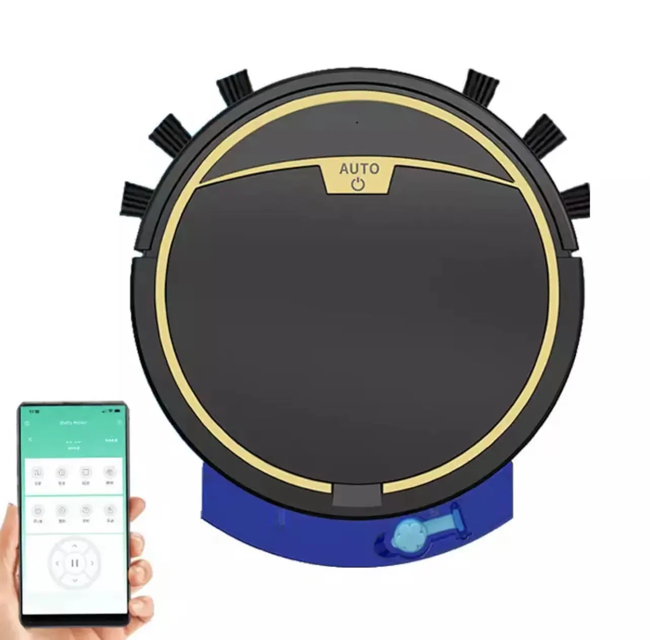 APP Control RS300 Wet And Dry Robot Cleaner With Water Tank Smart Robot Vacuum Cleaner