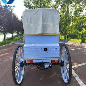 Carrosse électrique de tourisme romantique à 4 roues, blanc, pour mariage en plein air, à vendre - Product Image 5