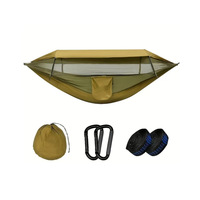 Nouvelle moustiquaire automatique à ouverture rapide pour hamac, simple/double, pour camping extérieur, anti-moustiques, en polyamide, capacité 200 kg