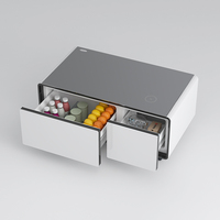 Meubles de maison intelligents avec écran tactile congélation congélateur table basse lecteur de musique réfrigérateur mini réfrigérateur table basse intelligente