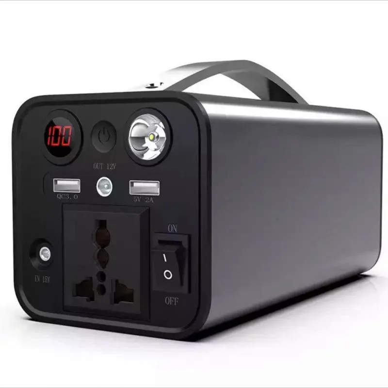 166Wh Portable Power Station 45000mAh Solar Generators Lithium Battery Power Supply with 110V AC Outlet, 2 DC Ports, 4 USB Ports
