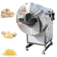 Trancheuse de pommes de terre légumes industrielle 3 tonnes/h Déchiqueteuse de gingembre Déchiqueteuse de carottes