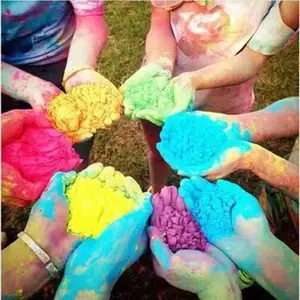 Nuovo genere personalizzato rivela fumo arcobaleno non tossico colore run Holi polvere naturale per feste feste festa di compleanno popper