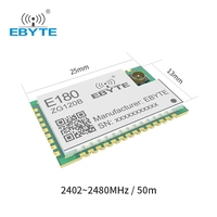 Ebyte E180-ZG120B Nouveau produit Zigbee 3.0 avec module amplificateur sans fil Zigbee multifonctionnel de petite taille 2,4 GHz pour maison intelligente