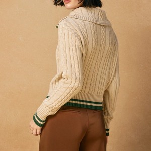 Pull à <span class=keywords><strong>col</strong></span> <span class=keywords><strong>marin</strong></span> à la mode pour femmes pour le printemps et l'automne - Product Image 6