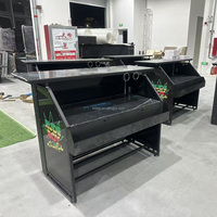 Table de bar portable en alliage d'aluminium avec compartiment à bière et compartiment à spiritueux pour discothèque et salon professionnel