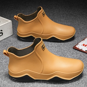 <span class=keywords><strong>2025</strong></span> Người Đàn Ông Của Phong Cách Cao Thiết Kế Mới Ngắn Mưa Khởi Động Chống Trượt Chịu Mài Mòn PVC Cao Su Giày Câu Cá Mùa Hè Nhà Bếp Không Thấm Nước - Product Image 6