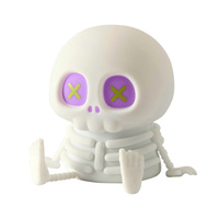 Lampe tactile squelette RGB pour décoration de chambre, ambiance de fête d'Halloween, petite veilleuse créative à LED alimentée par USB pour la maison