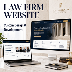 Diseño y Desarrollo de Sitios Web para Firmsas de Abogados con Servicios Legales Personalizados, Áreas de Práctica, Perfiles de Abogados y Reserva de Consultas - Product Image 1