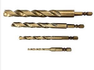 Foret HSS Cobalt à queue hexagonale de 1/4 po pour perçage du métal, modèle 2026 Factory Double R - Product Image 4