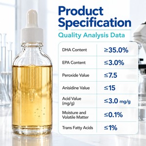 Оптовая продажа масла водорослей <span class=keywords><strong>DHA</strong></span> (докозагексаеновая кислота) пищевого качества, ингредиент для пищевых добавок, протестировано на УФ-стабильность, для диетических мягких желатиновых капсул - Product Image 2